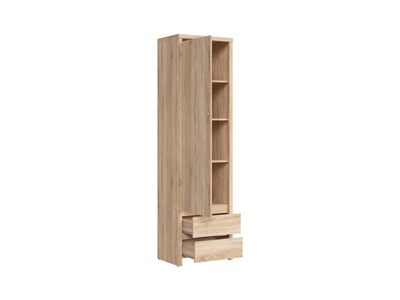 Kaspian — Tall Enclosed Bookcase with Doors