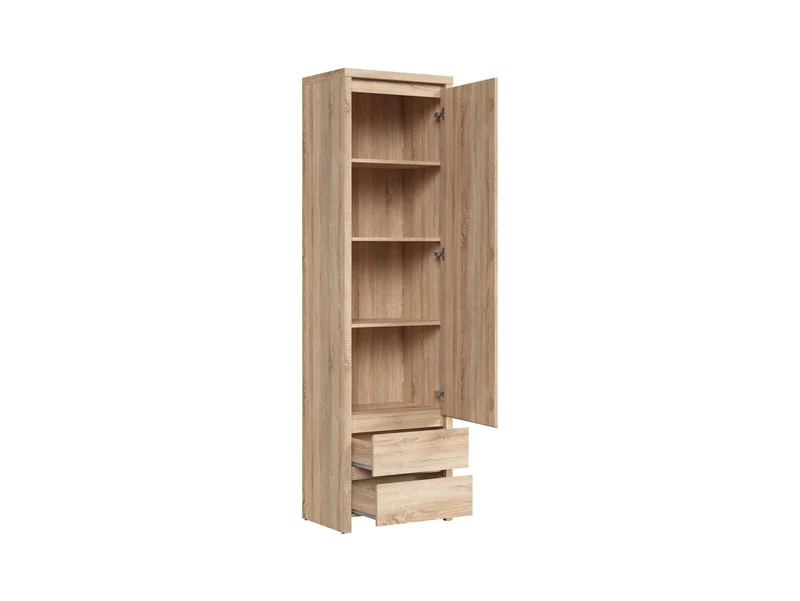 Kaspian — Tall Enclosed Bookcase with Doors