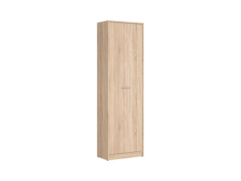 Nepo Plus Tall Closed Cabinet 60 cm – Sonoma Oak, 4 Shelves, 1 Door