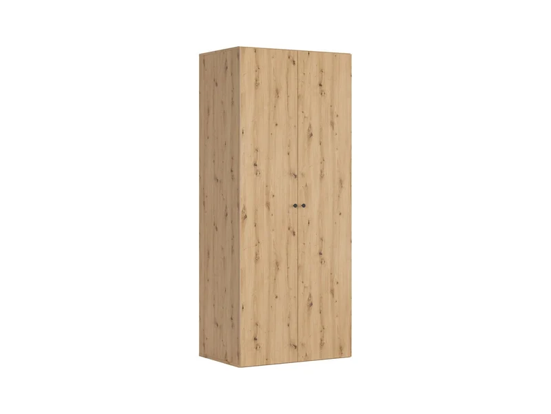 Flex Double Door Wardrobe 100cm – Artisan Oak, 7 Shelves & 3 Drawers