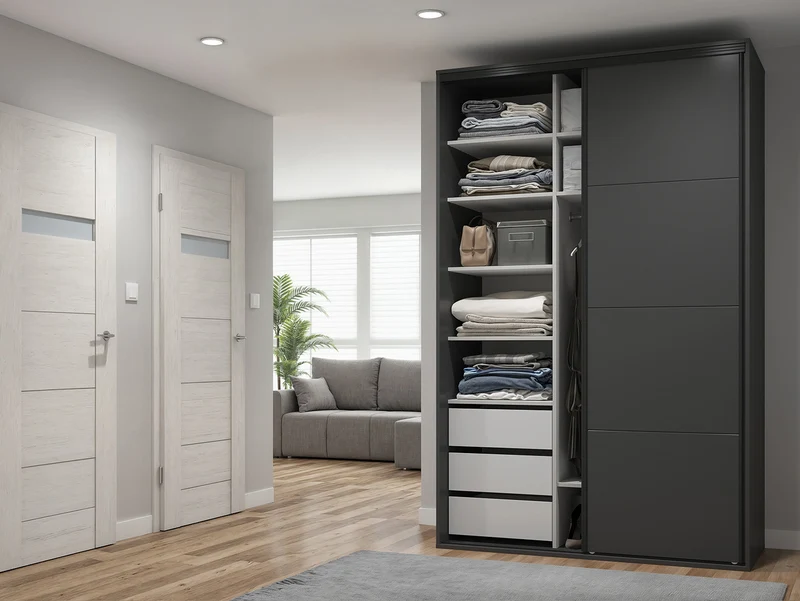Sliding Wardrobe Flex 150 cm – Graphite