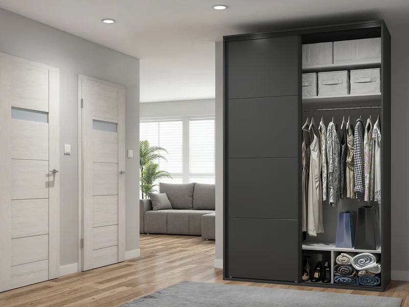 Sliding Wardrobe Flex 150 cm – Graphite