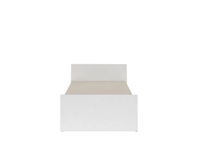 Nepo Plus Single Bed 90×200 cm | White | High Headboard | Youth & Kids Bedroom