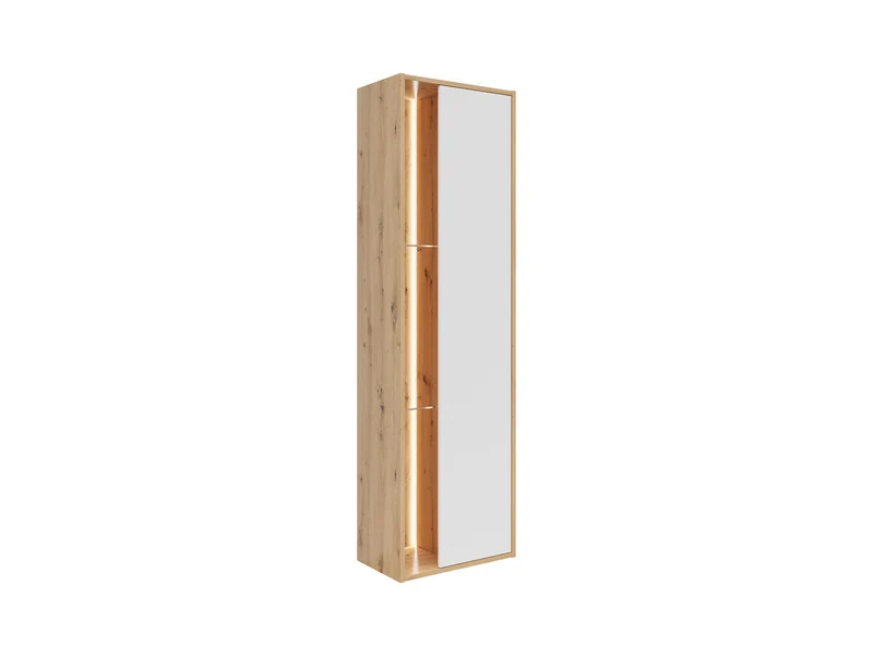 Gap Wall-Mounted Display Cabinet – Artisan Oak & White, 190 cm