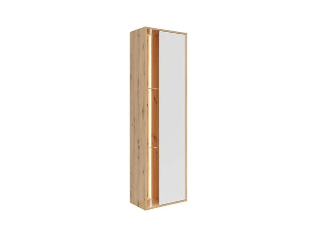 Gap Wall-Mounted Display Cabinet – Artisan Oak & White, 190 cm