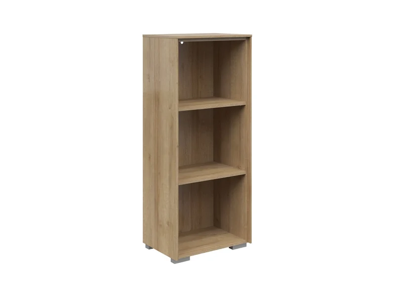 Nevada Low Open Bookcase – Riviera Oak, 43 cm