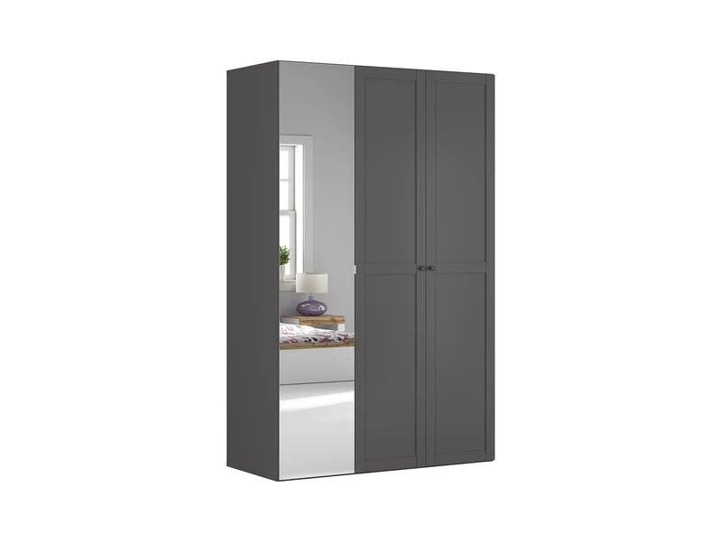 Flex — Wardrobe Set 150 cm – Graphite with Mirror