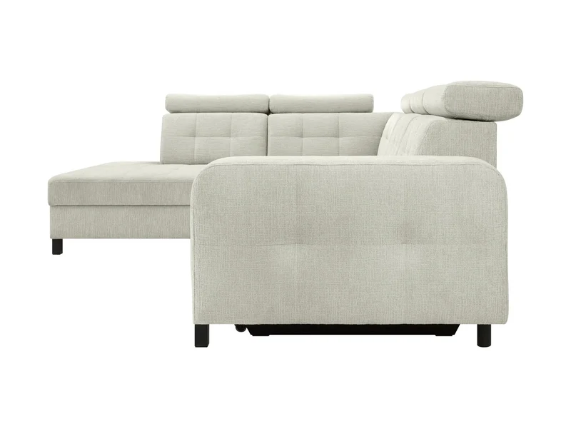 Maxim L Corner Sofa — Sleeper with Storage | Beige