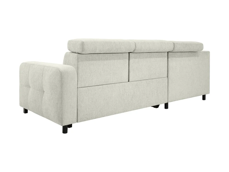 Maxim L Corner Sofa — Sleeper with Storage | Beige