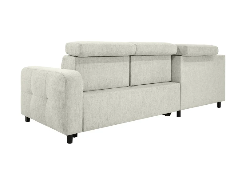 Maxim L Corner Sofa — Sleeper with Storage | Beige
