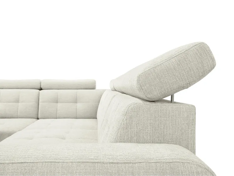 Maxim L Corner Sofa — Sleeper with Storage | Beige
