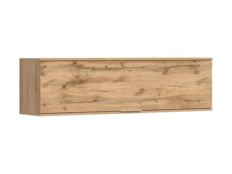 Zele Wall Cabinet 135 cm – Wotan Oak | Lift-Up Door