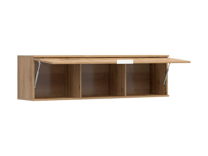 Zele Wall Cabinet 135 cm – Wotan Oak | Lift-Up Door