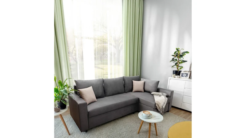 Przemek IV LUX Corner Sofa Bed with 2 Storage Compartments