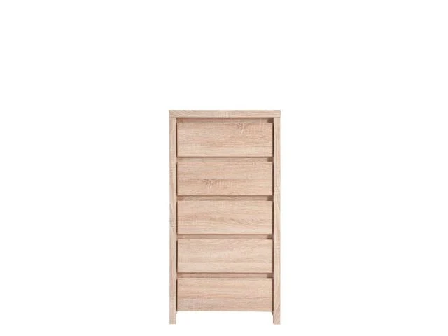 Kaspian Chest of Drawers 5 Drawers – Sonoma Oak