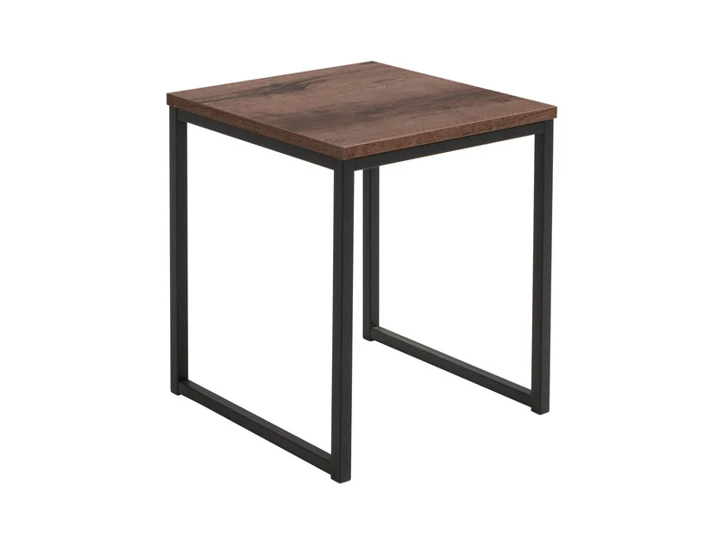 Aroz Square Coffee Table 50 cm – Monastery Oak & Metal Frame