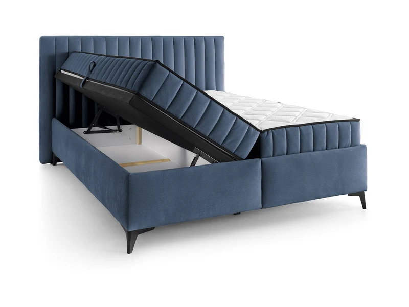 Joy — Upholstered Double Bed 180x200 cm with Storage & Mattresses