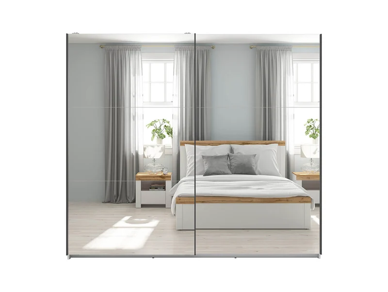 Tetrix — Sliding Door Wardrobe 220 cm with Mirror Doors