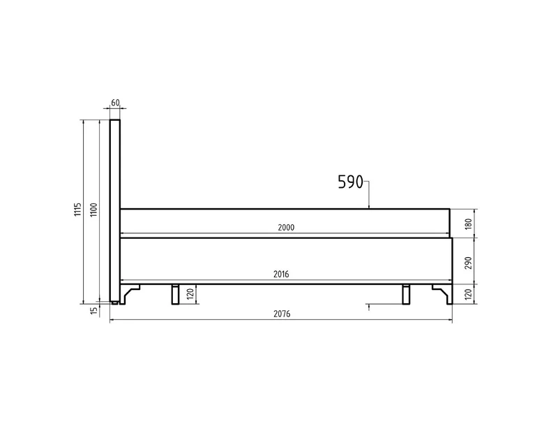 Joy — Upholstered Bed 160x200 cm with Storage & Dual Mattresses
