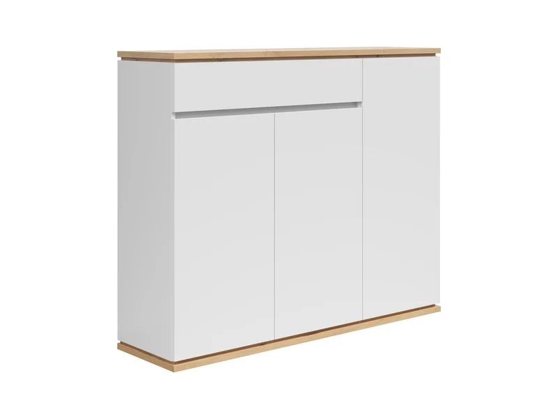 Yamael Sideboard – Artisan Oak & White, 135 cm