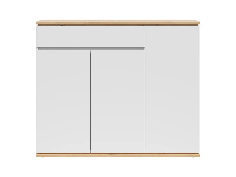 Yamael Sideboard – Artisan Oak & White, 135 cm