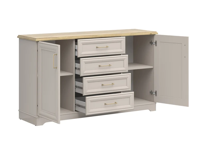 Anga — Sideboard 154 cm with 4 Drawers & 2 Doors