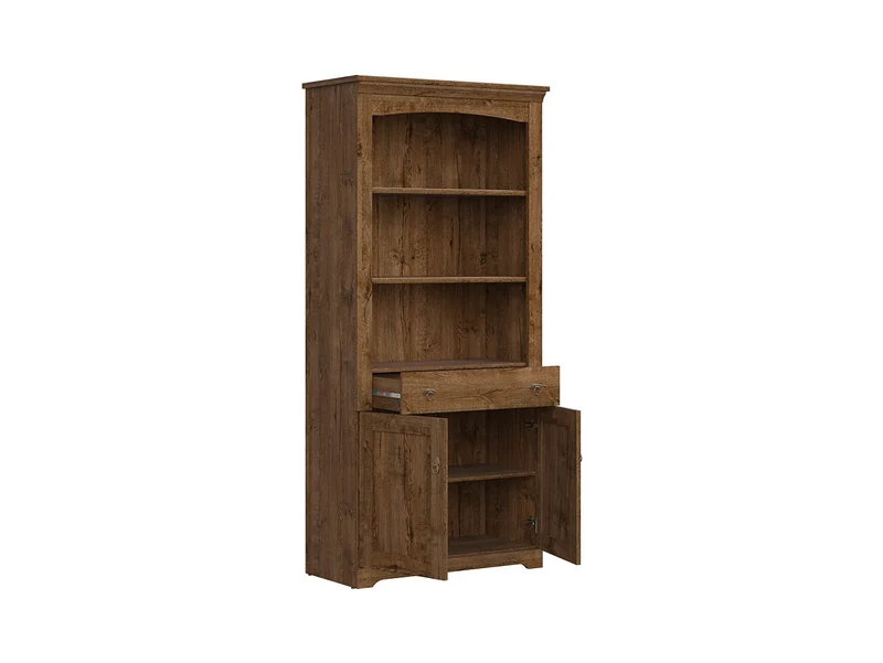 Patras — Bookcase with 2 Doors & Drawer
