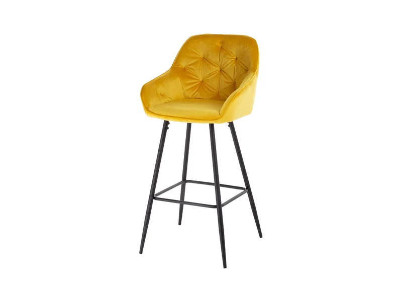 Toni — Upholstered Bar Stool with Backrest