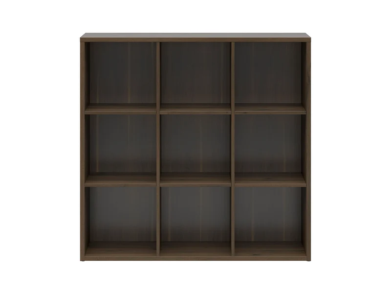 Nepo Plus Bookcase with 9 Square Shelves | Noble Oak | 114x111cm