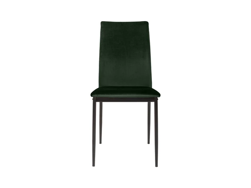 Weyer Velvet Dining Chair | Dark Green | Dublin Fabric & Metal Frame