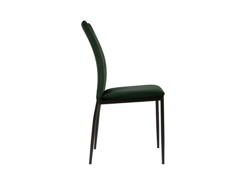 Weyer Velvet Dining Chair | Dark Green | Dublin Fabric & Metal Frame