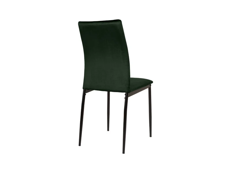 Weyer Velvet Dining Chair | Dark Green | Dublin Fabric & Metal Frame