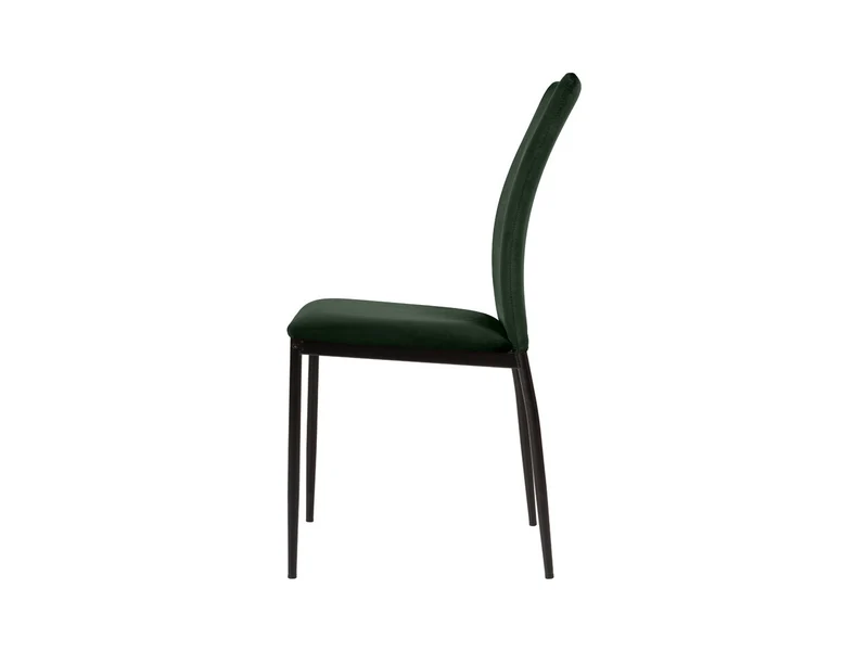 Weyer Velvet Dining Chair | Dark Green | Dublin Fabric & Metal Frame