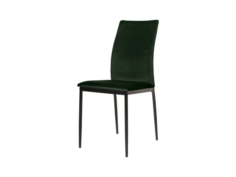 Weyer Velvet Dining Chair | Dark Green | Dublin Fabric & Metal Frame