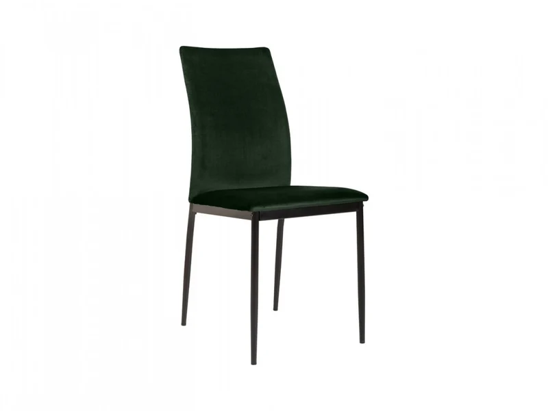 Weyer Velvet Dining Chair | Dark Green | Dublin Fabric & Metal Frame