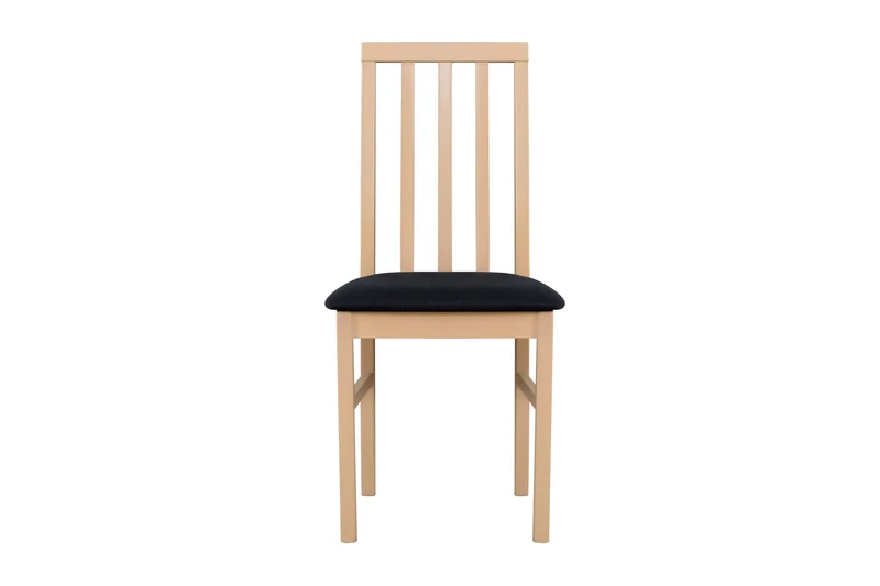 Ramen Scandinavian Dining Chair | Sonoma Oak & Black | Beech Frame & Upholstered Seat