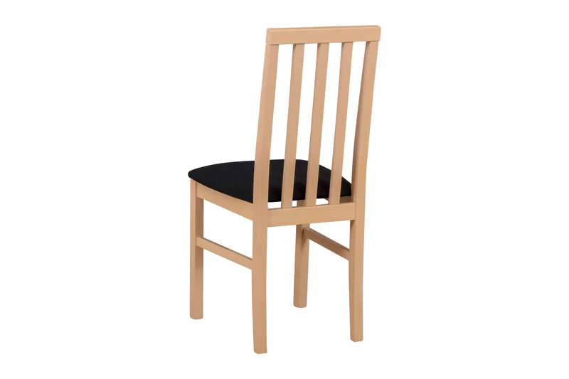 Ramen Scandinavian Dining Chair | Sonoma Oak & Black | Beech Frame & Upholstered Seat