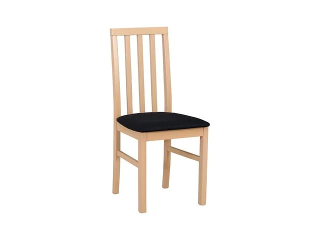 Ramen Scandinavian Dining Chair | Sonoma Oak & Black | Beech Frame & Upholstered Seat