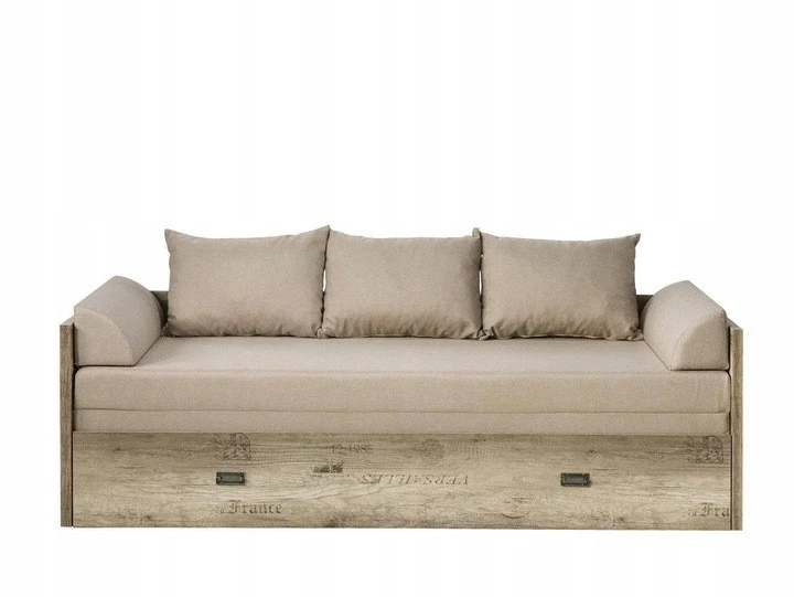 Malcolm Extendable Daybed Set | Monument Oak | Mattress, 2 Headboards & 3 Cushions | 80–160cm
