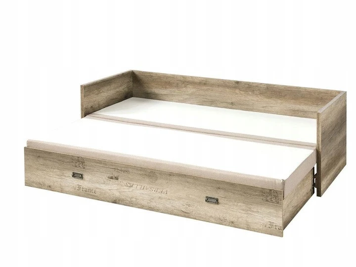 Malcolm Extendable Daybed Set | Monument Oak | Mattress, 2 Headboards & 3 Cushions | 80–160cm