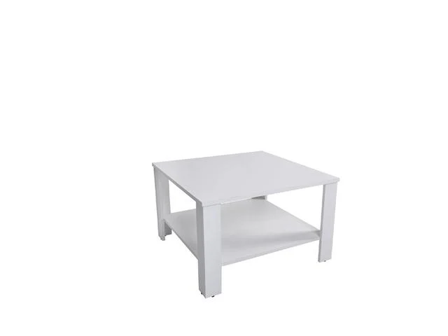 Odette Square Coffee Table 67.5 cm – Alpine White, Laminated Top, Universal Living Room