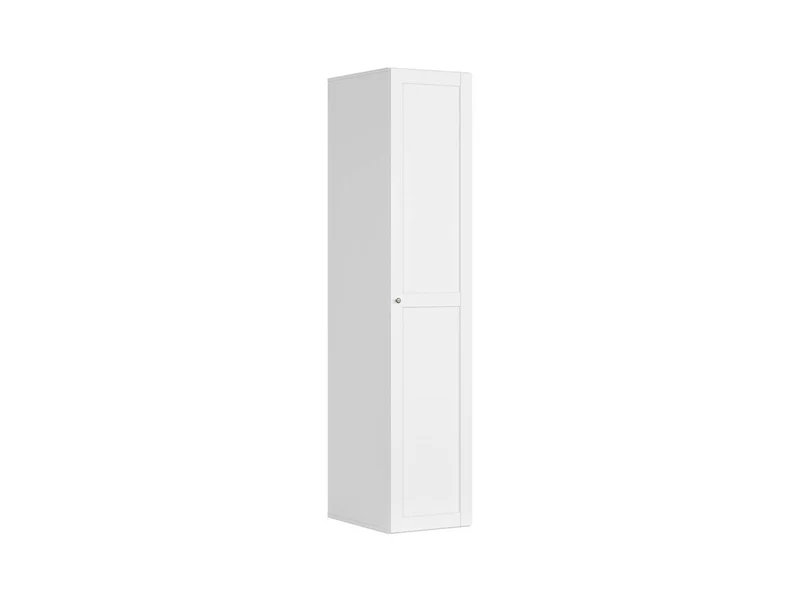 Flex Narrow Tower Wardrobe 50 cm – White, 3 Soft-Close Drawers, Hanging Rail, 10-Year Warranty