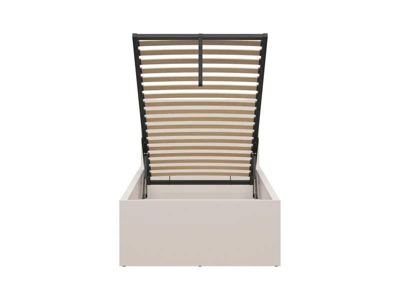 Tetrix Single Bed 90×200 cm – Kashmir, Tall Headboard, Large Storage Compartment (Mattress Not Included)