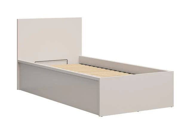 Tetrix Single Bed 90×200 cm – Kashmir, Tall Headboard, Large Storage Compartment (Mattress Not Included)