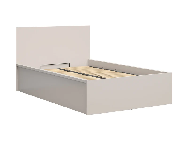 Tetrix Bed 120×200 cm – Kashmir, Tall Headboard, Large Storage Compartment (Mattress Not Included)