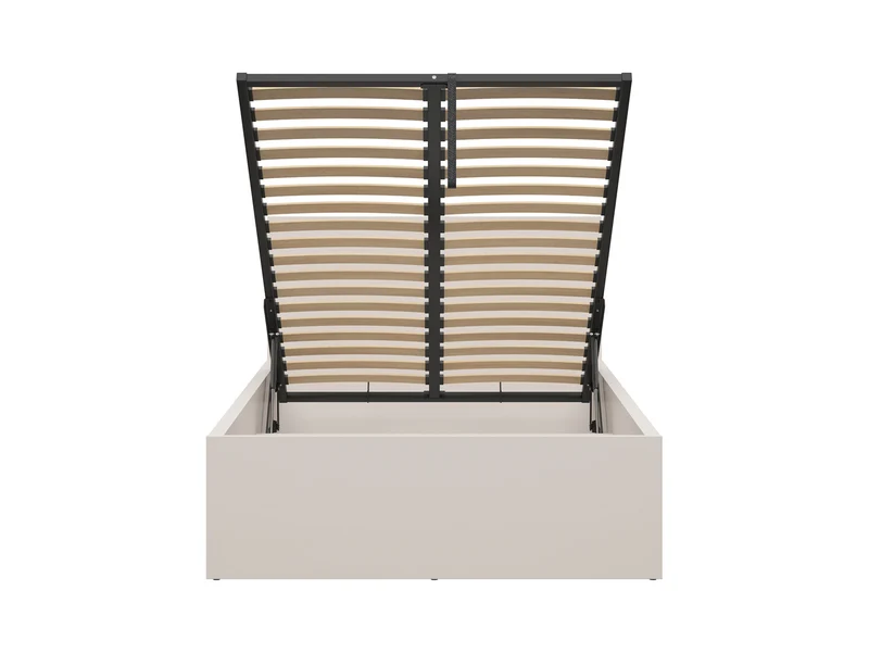 Tetrix Bed 120×200 cm – Kashmir, Tall Headboard, Large Storage Compartment (Mattress Not Included)