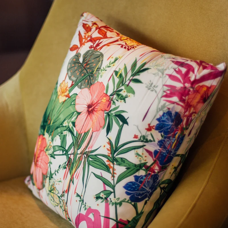 Kissenbezug Floral Tropen Print