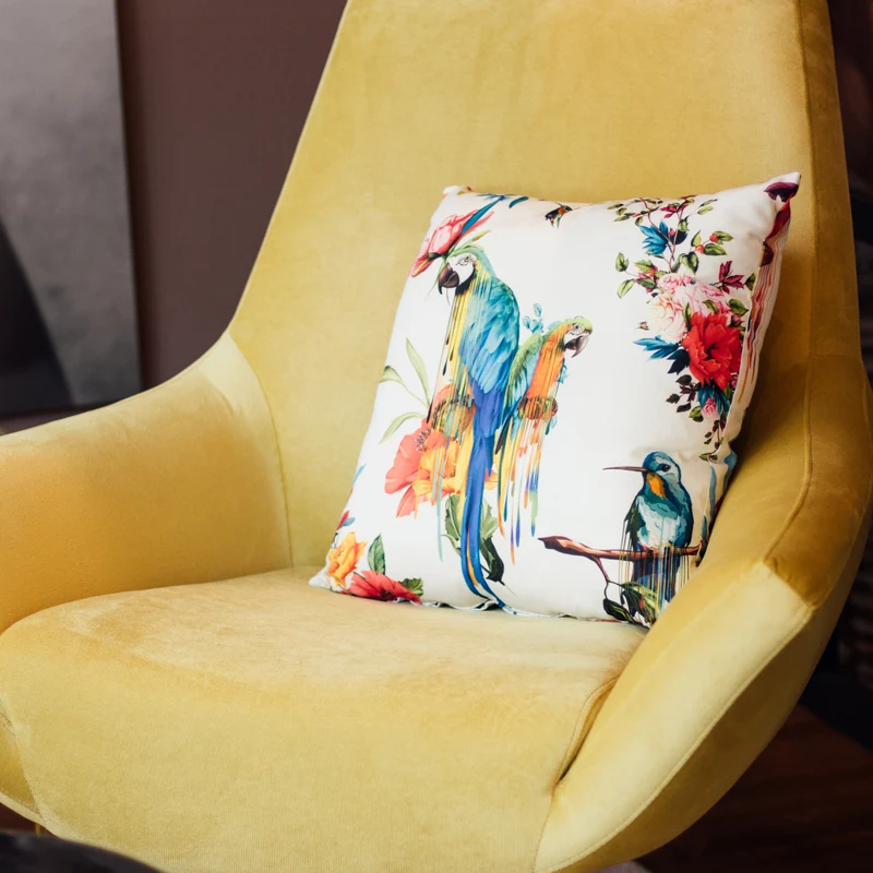 Kissenbezug Floral Bahama Bunt
