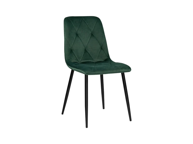 Silvio Velvet Dining Chair – Glamour Style, Powder-Coated Metal Frame