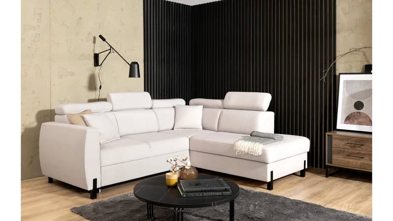 Tulio Corner Sofa Bed – Maya 01, Right or Left Hand